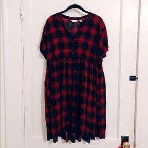Anthro Plaid Dress